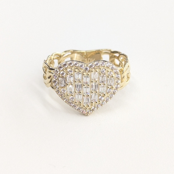 10kt Real Gold Heart Ring For Women
